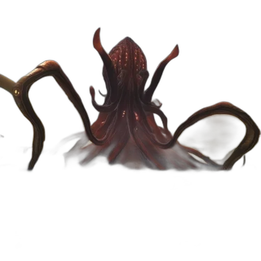 hair, creature, crown, staff transparent PNG cut-out