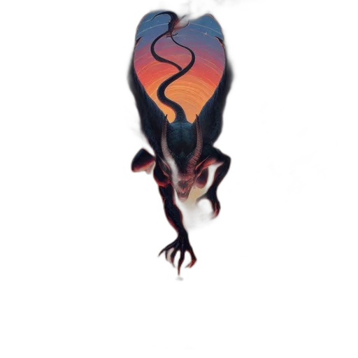 dragon, creature, animal, mask transparent PNG cut-out