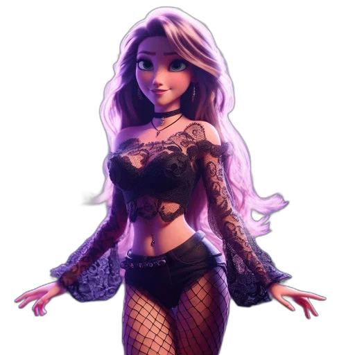 dress, fantasy art, concept art, 3d render transparent PNG cut-out