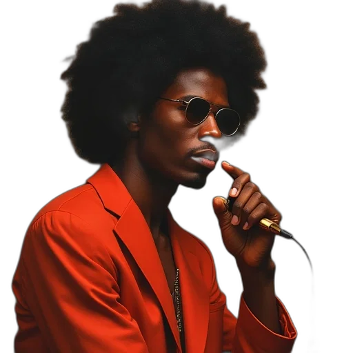 jacket, face, staff, hair transparent PNG cut-out