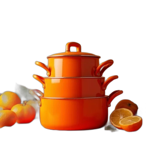 food, 3d render, photorealistic, orange transparent PNG cut-out