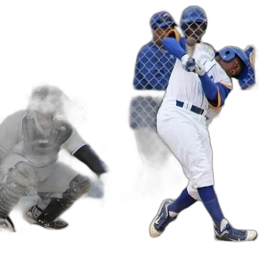 baseball, player, white, uniform transparent PNG cut-out