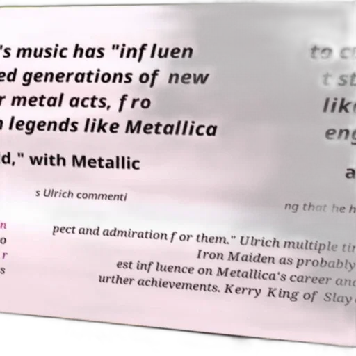 quote, about, metallica, influence transparent PNG cut-out