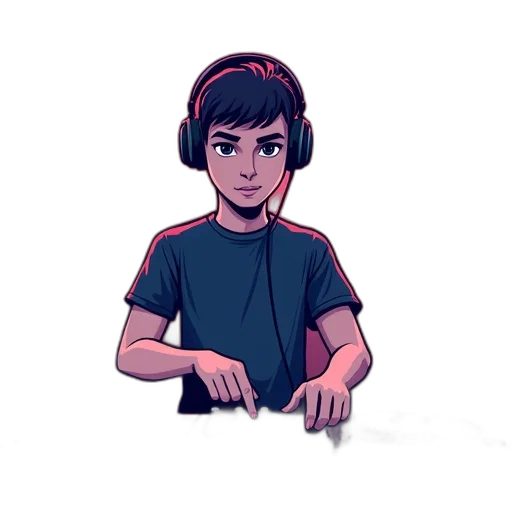 face, staff, robot, pixel art transparent PNG cut-out