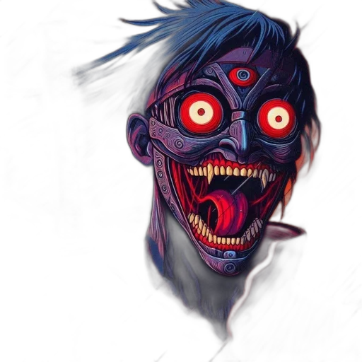 mask, face, creature, concept art transparent PNG cut-out