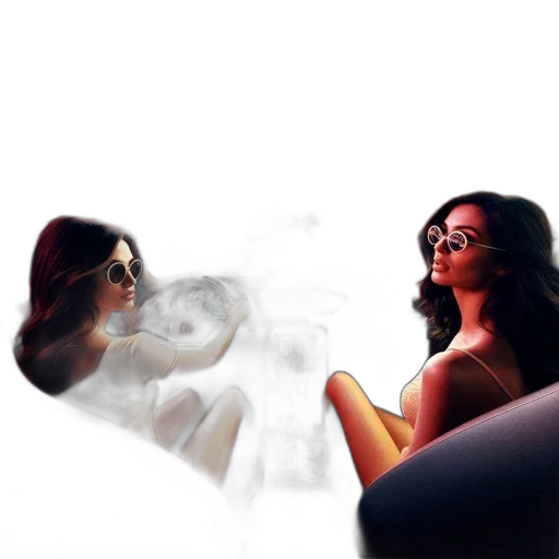photorealistic, comic book art, concept art, cartoon transparent PNG cut-out