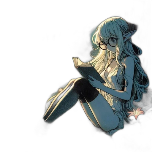 staff, dress, weapon, anime transparent PNG cut-out