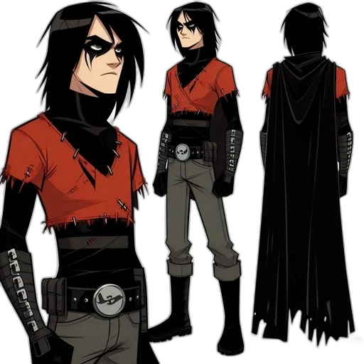 jacket, staff, concept art, comic book art transparent PNG cut-out