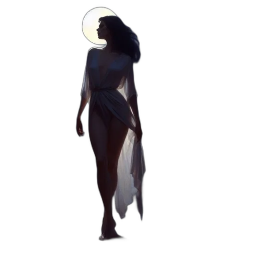 dress, staff, creature, jewelry transparent PNG cut-out