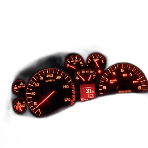 car, photorealistic, array, dashboard transparent PNG cut-out