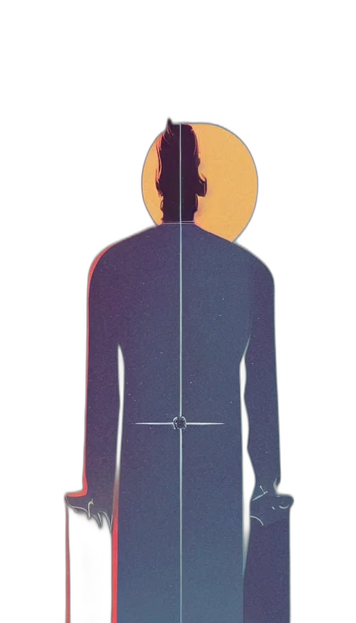 jacket, weapon, staff, face transparent PNG cut-out