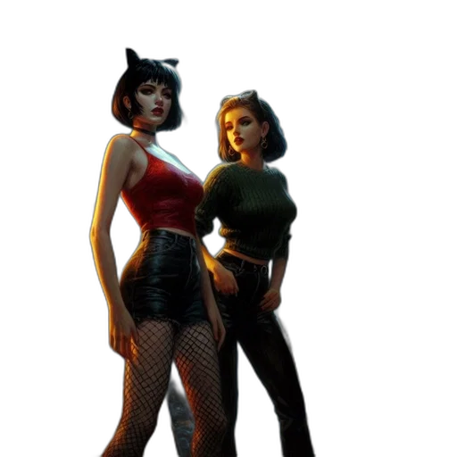 concept art, comic book art, 3d render, pixel art transparent PNG cut-out
