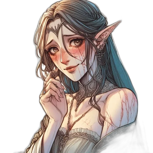 fantasy art, watercolor, concept art, pixel art transparent PNG cut-out