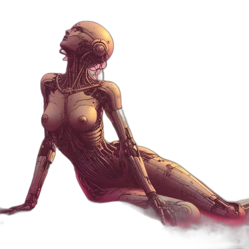 robot, creature, dress, concept art transparent PNG cut-out