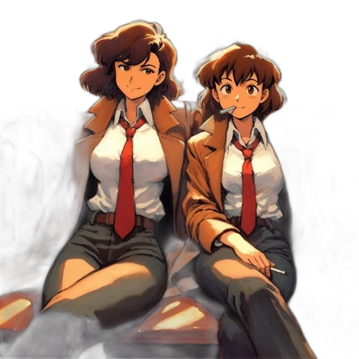 jacket, concept art, anime, pixel art transparent PNG cut-out