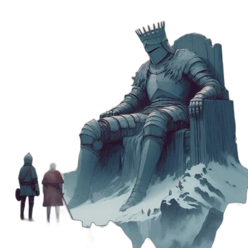 crown, sword, concept art, fantasy art transparent PNG cut-out