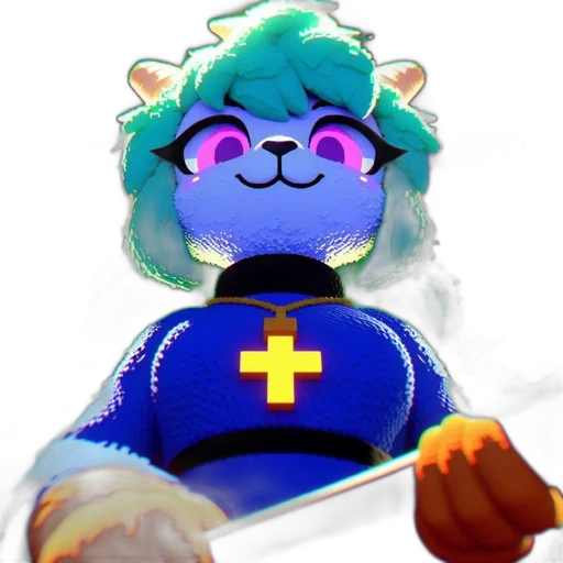 staff, robot, crown, pixel art transparent PNG cut-out