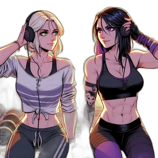concept art, cyberpunk, comic book art, anime transparent PNG cut-out