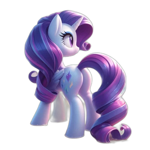 staff, creature, hair, 3d render transparent PNG cut-out