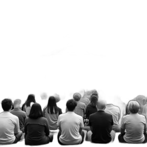staff, black, white, photograph transparent PNG cut-out