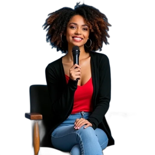 jacket, staff, hair, furniture transparent PNG cut-out