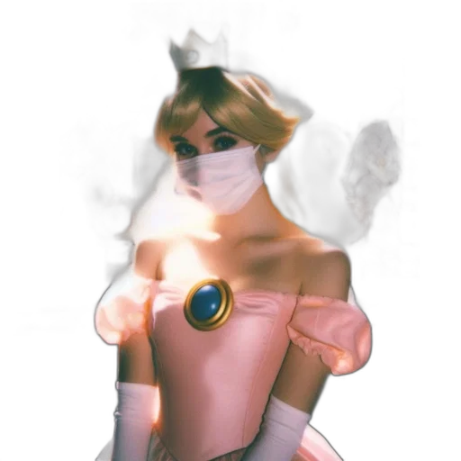 mask, dress, crown, staff transparent PNG cut-out