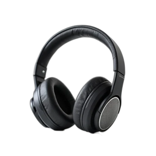 pair, black, wireless, headphones transparent PNG cut-out