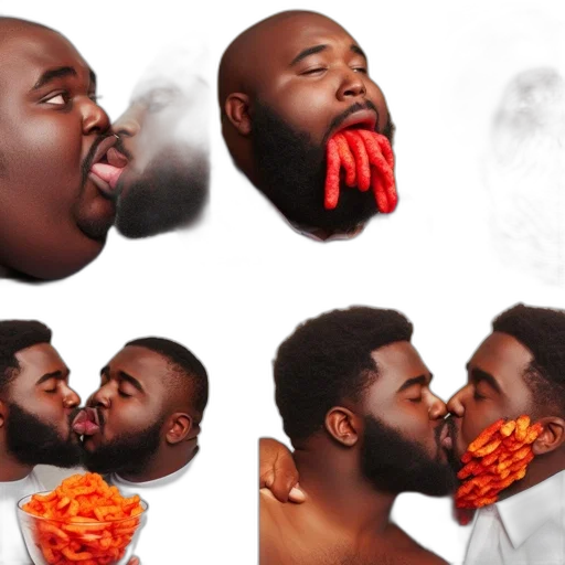 food, concept art, photorealistic, fire transparent PNG cut-out