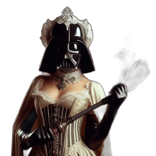 dress, mask, staff, concept art transparent PNG cut-out