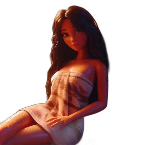 dress, concept art, photorealistic, 3d render transparent PNG cut-out