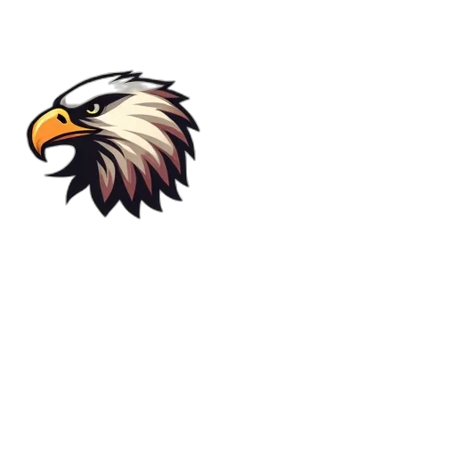 pixel art, set, eagle, mascot transparent PNG cut-out
