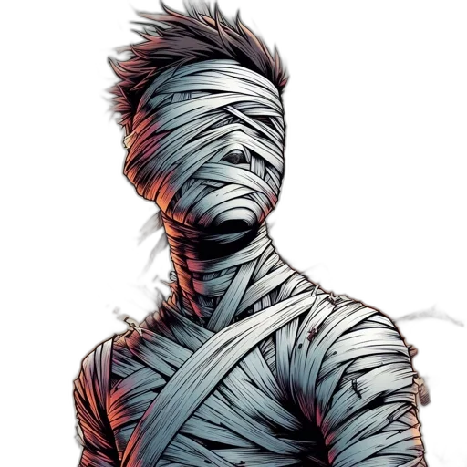 mask, staff, face, hair transparent PNG cut-out