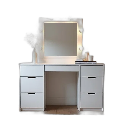 furniture, 3d render, photorealistic, monochrome transparent PNG cut-out