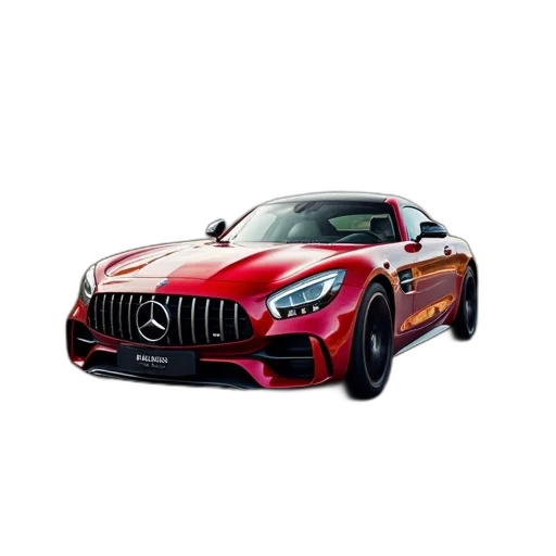 car, 3d render, photorealistic, red transparent PNG cut-out