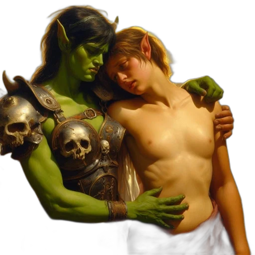fantasy art, concept art, comic book art, photorealistic transparent PNG cut-out