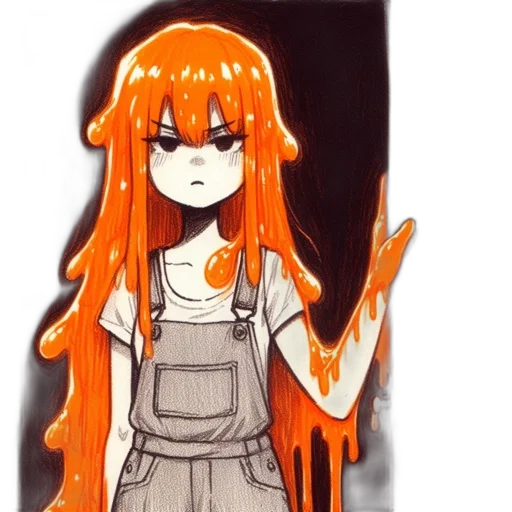 staff, hair, dress, mask transparent PNG cut-out