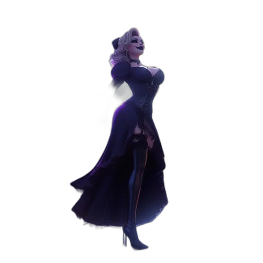 dress, staff, crown, concept art transparent PNG cut-out