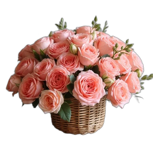 flower, crown, 3d render, photorealistic transparent PNG cut-out