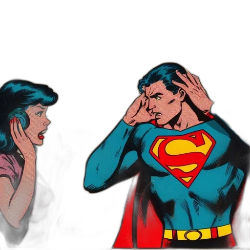 comic book art, concept art, cartoon, vintage transparent PNG cut-out
