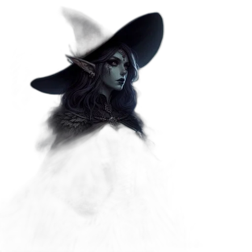 hat, mask, staff, dress transparent PNG cut-out