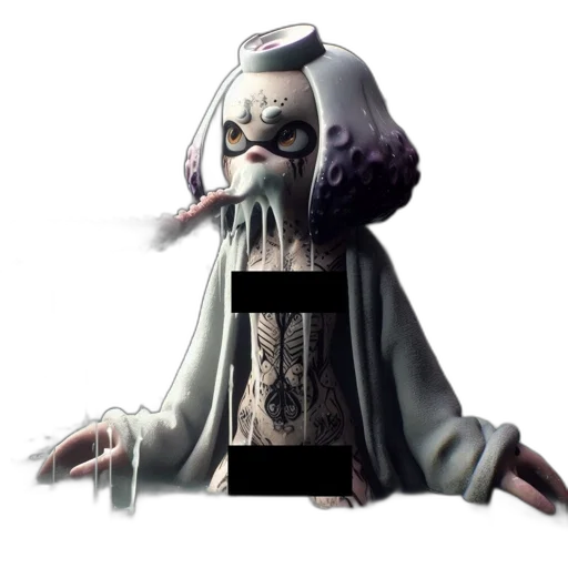 mask, creature, robot, staff transparent PNG cut-out