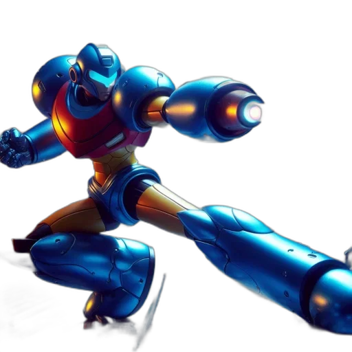 robot, weapon, 3d render, concept art transparent PNG cut-out