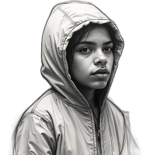 jacket, face, umbrella, weapon transparent PNG cut-out