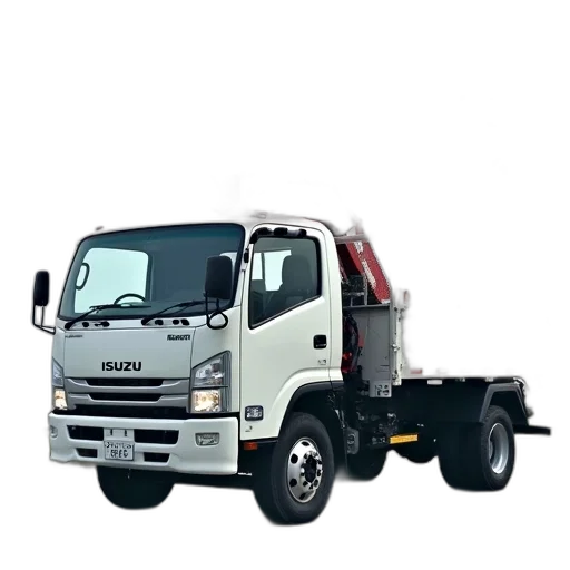 3d render, photorealistic, white, truck transparent PNG cut-out