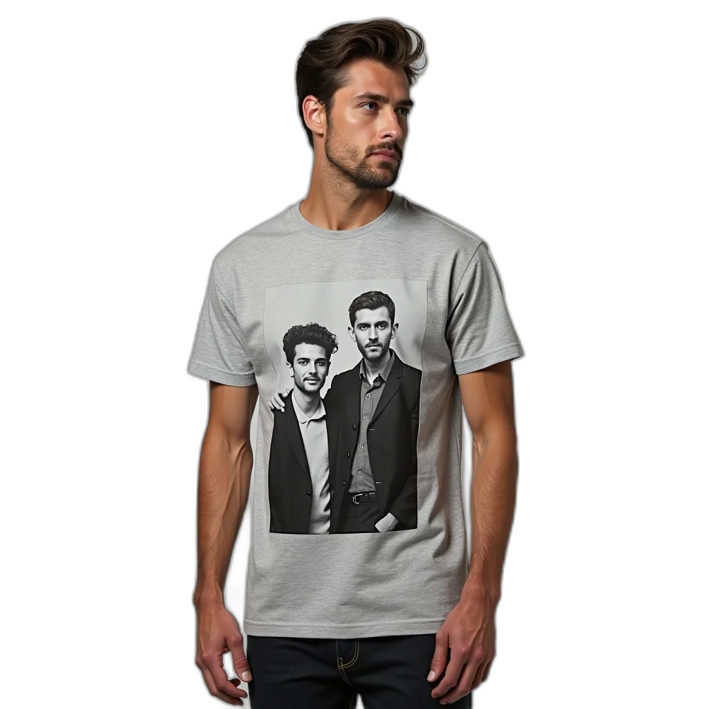 cartoon, photorealistic, man, wearing transparent PNG cut-out