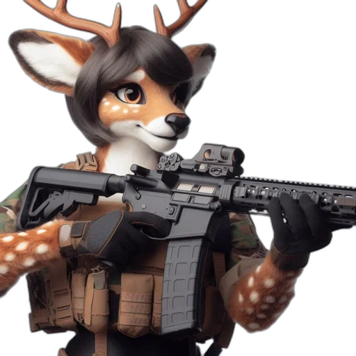 animal, weapon, concept art, 3d render transparent PNG cut-out