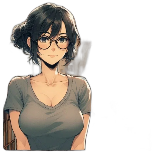 dress, face, staff, anime transparent PNG cut-out