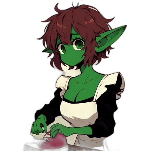 staff, flower, creature, pixel art transparent PNG cut-out