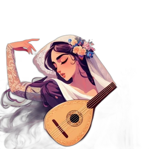 dress, jewelry, crown, fantasy art transparent PNG cut-out