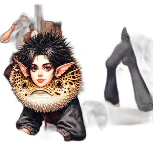shoes, fantasy art, concept art, photorealistic transparent PNG cut-out
